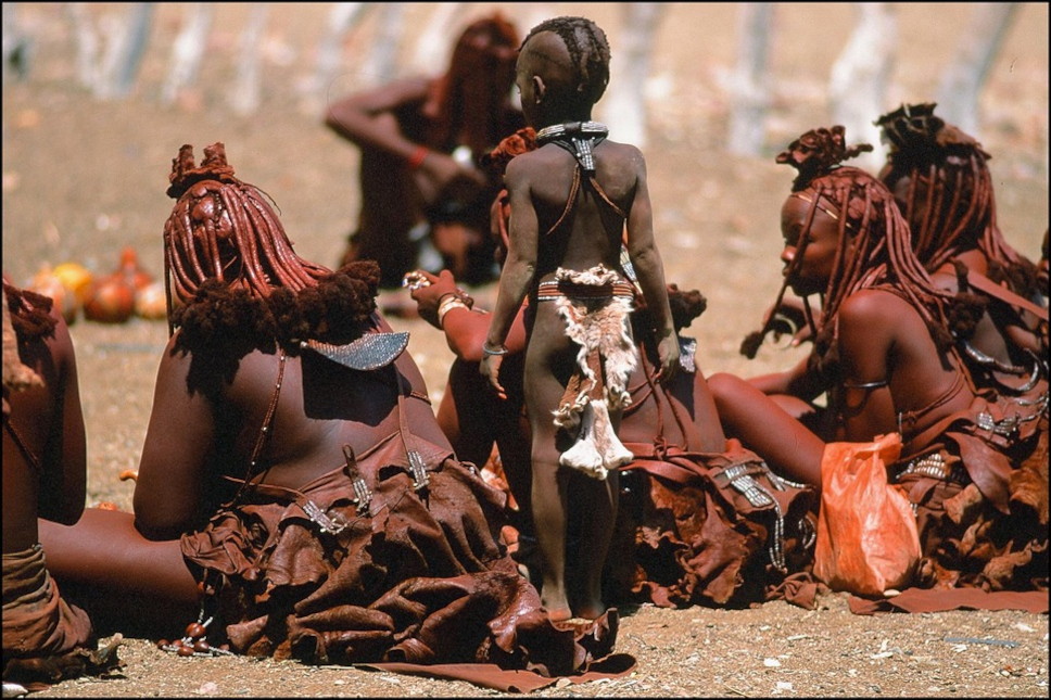 Himba people's hair