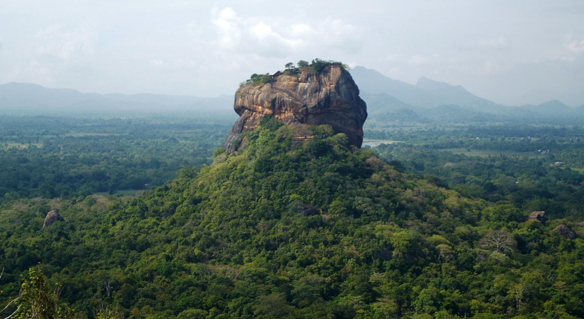 The fountain complex at Sigiriya